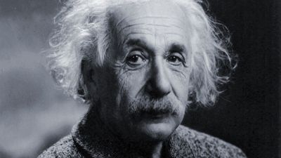 Albert Einstein ca. 1947.  German-born physicist who developed the special and general theories of relativity and won the Nobel Prize for Physics.