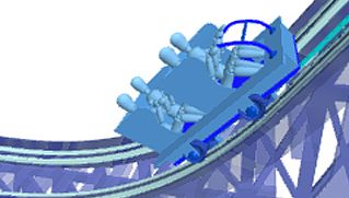 The safety chain dog system in roller coasters