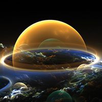 Artist's conception of the universe