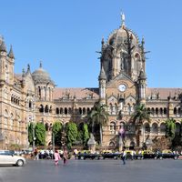 Chhatrapati Shivaji Terminus (formerly Victoria Terminus), Mumbai (Bombay), India, designated a UNESCO World Heritage site in 2004.
