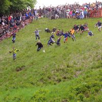 Cheese rolling competition