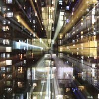 Artist's conception of the internet