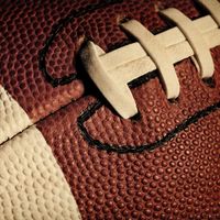 Detail of a football.