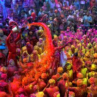 Holi celebration
