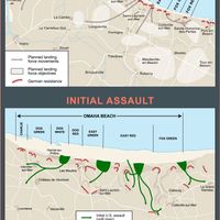 Explore the facts and figures about the landings on Omaha Beach during the Normandy Invasion on June 6, 1944