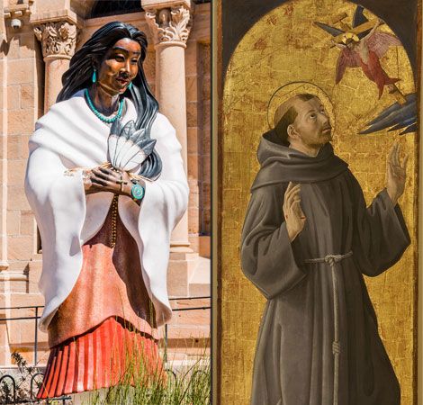 St. Kateri Tekakwitha and St. Francis of Assisi