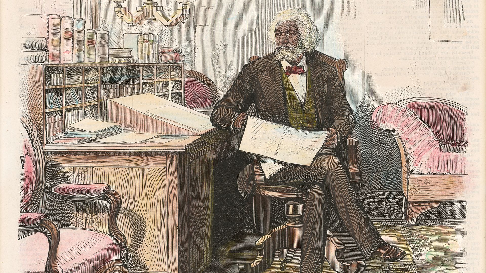 Lithograph of Frederick Douglass