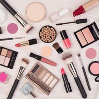 An assortment of cosmetics