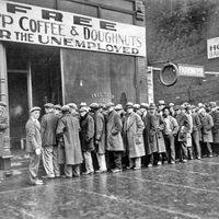 Great Depression: soup kitchen