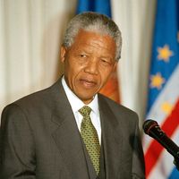 Nelson Mandela in 1990.