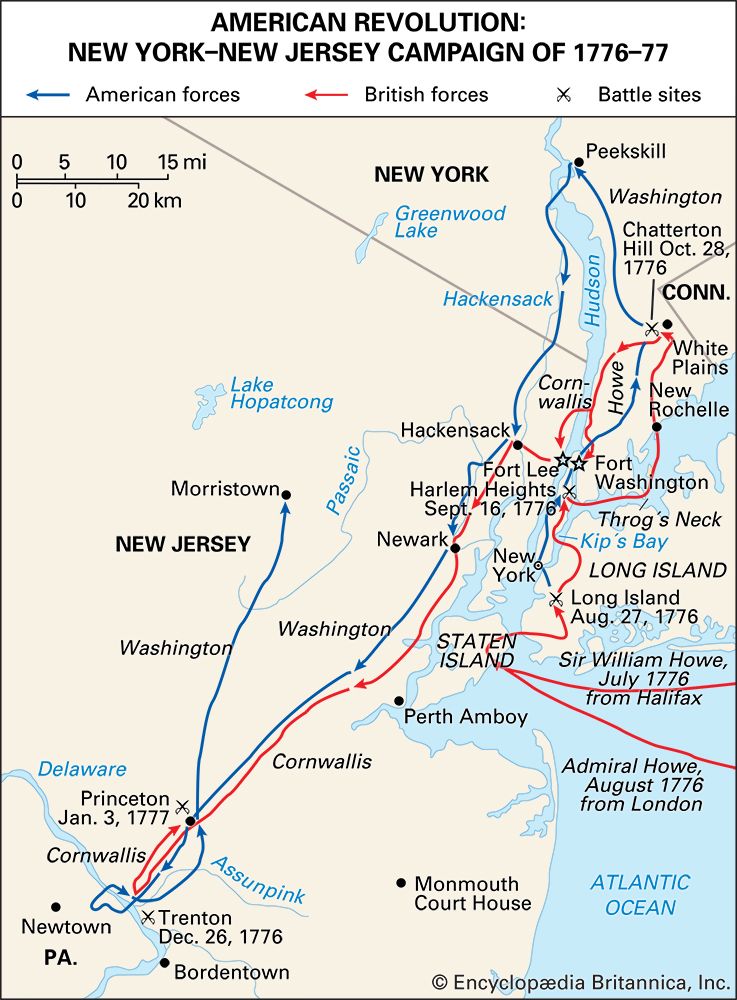 New York–New Jersey campaign during the American Revolution