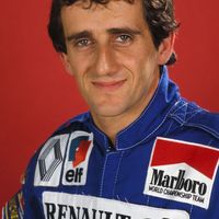 Race car driver Alain Prost