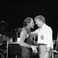 Willie Nelson and Jimmy Carter