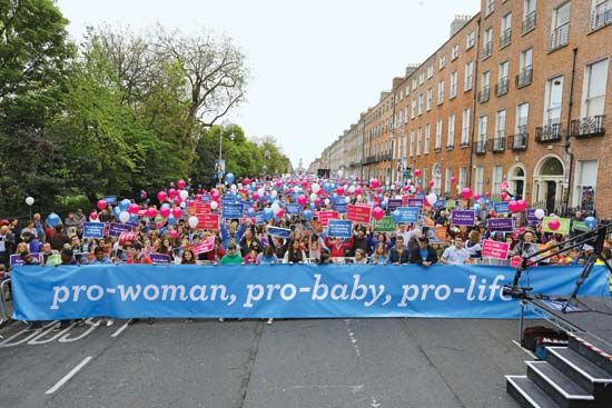 Antiabortion protesters