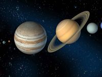 Solar system to scale