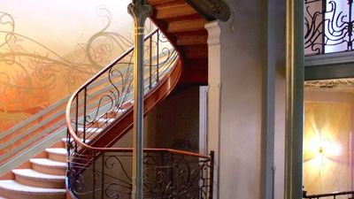 staircase in the Hôtel Tassel