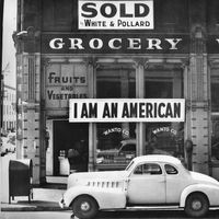 Dorothea Lange: photograph of a store owner's response to anti-Japanese sentiment