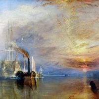 The Fighting Temeraire Tugged to Her Last Berth to Be Broken Up, 1838 by J.M.W. Turner