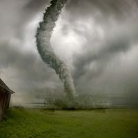 Artist's conception of a tornado
