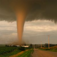 Tornado in rural Iowa