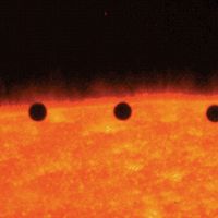 transit of Mercury across the face of the Sun